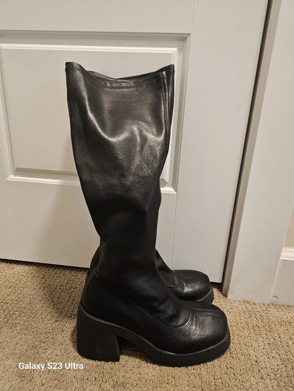 Steve Madden Berkleigh Black Boots Black sz8